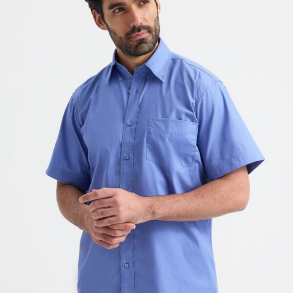 Mens Pinpoint Oxford Half Sleeve Shirt