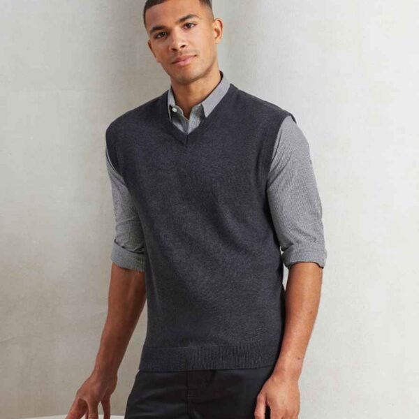 Premier Sleeveless Cotton Acrylic V Neck Sweater